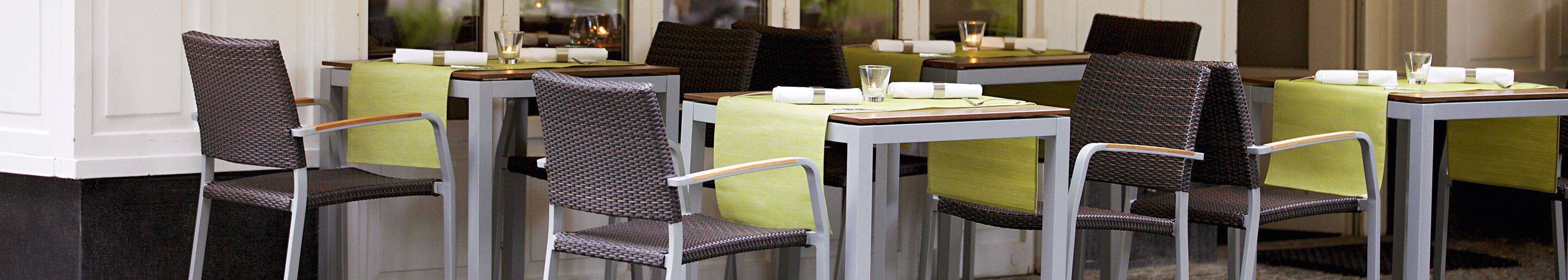 Outdoor terrace furnitures for your restaurant or hotel