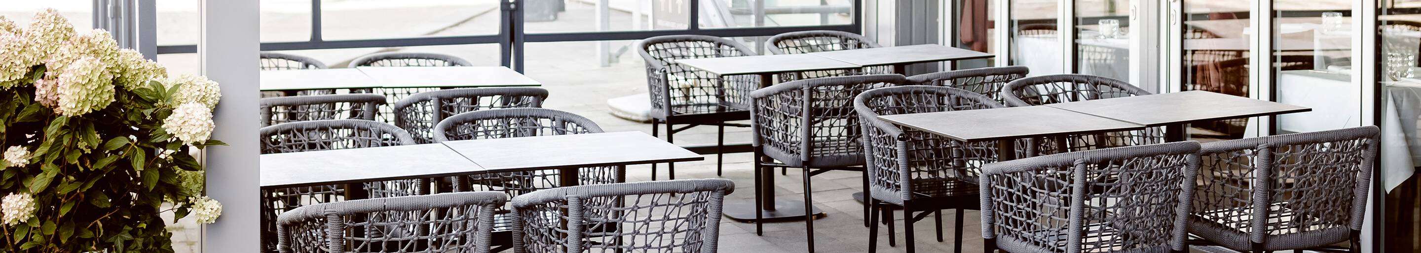 Outdoor Geflechstühle für Gastronomie und Hotellerie