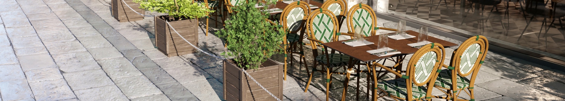 Chaise de brasserie, ambiance bistrot français