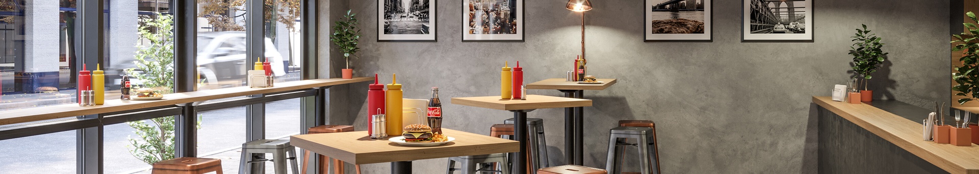 Indoor Bistrotische für Gastronomie