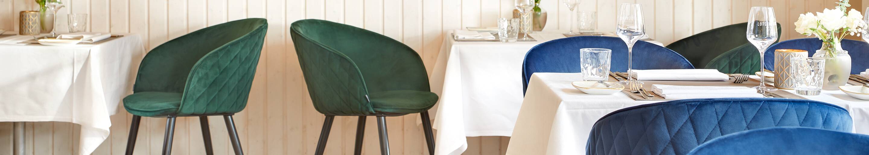 Indoor Polsterstühle für Gastronomie, Hotellerie oder Health Care