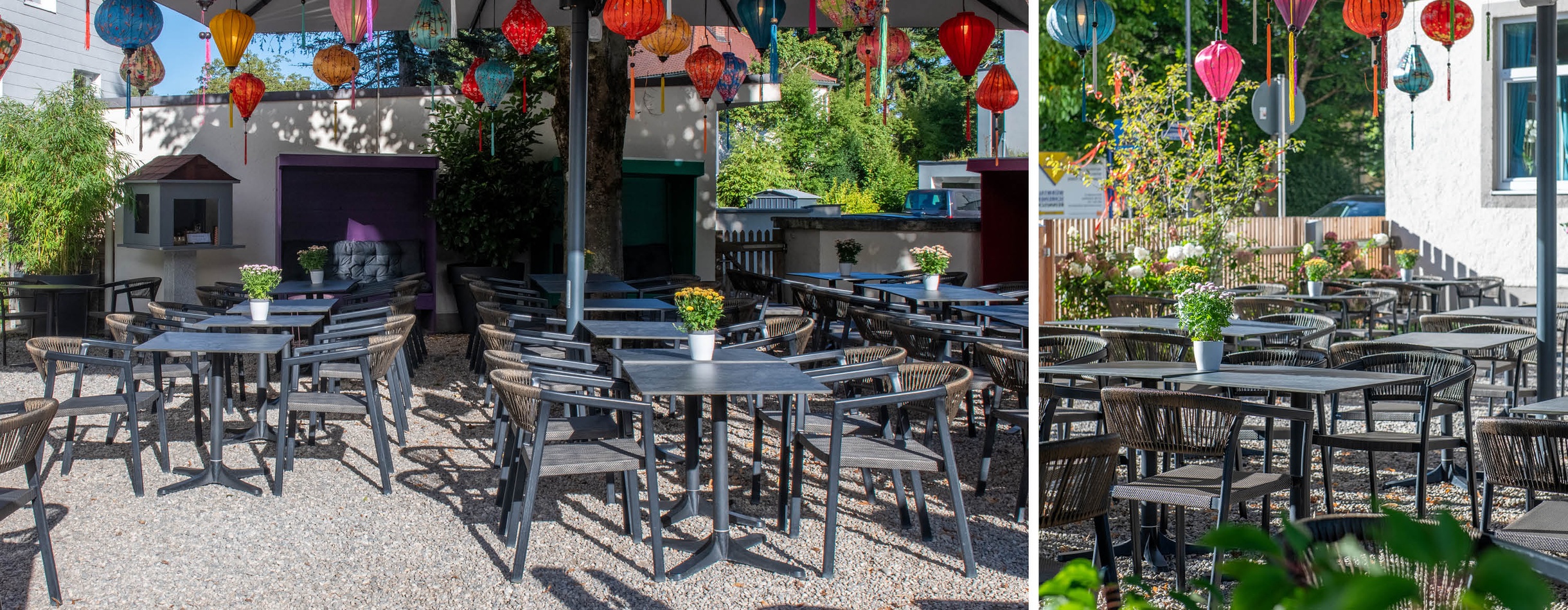 Gastro Outdoor Stühle und Tische