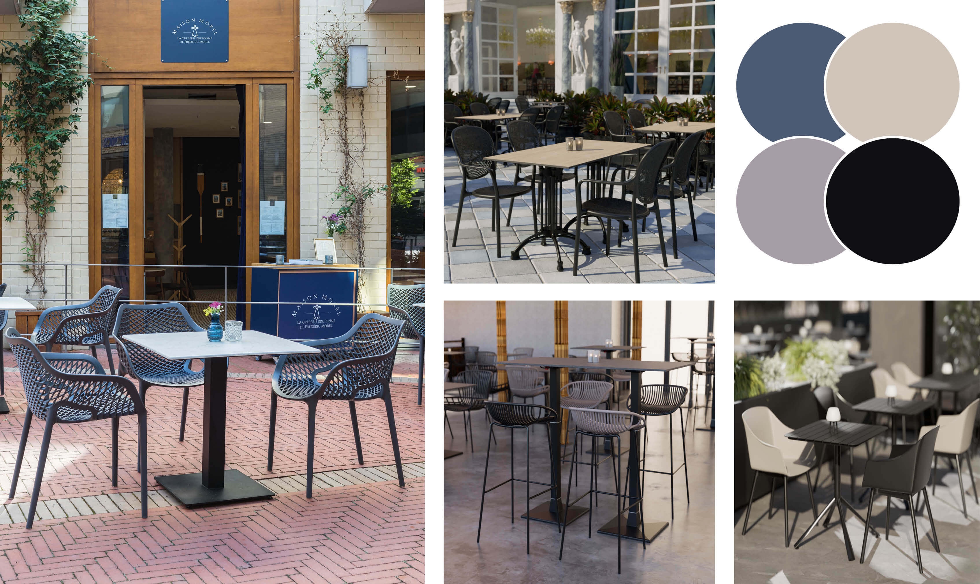 Kunststoffstühle der zeitlosen Eleganz