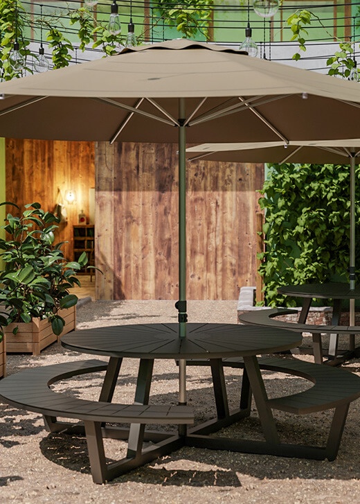 Combinaisons Tables/Bancs pour votre restaurant ou hôtel