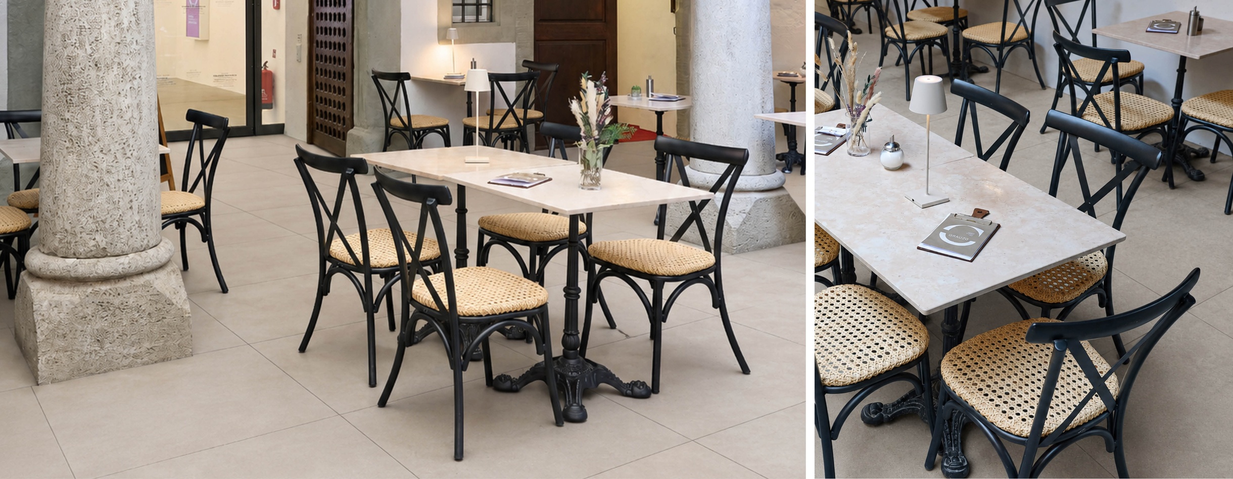 Gastro Outdoor Stühle und Tische