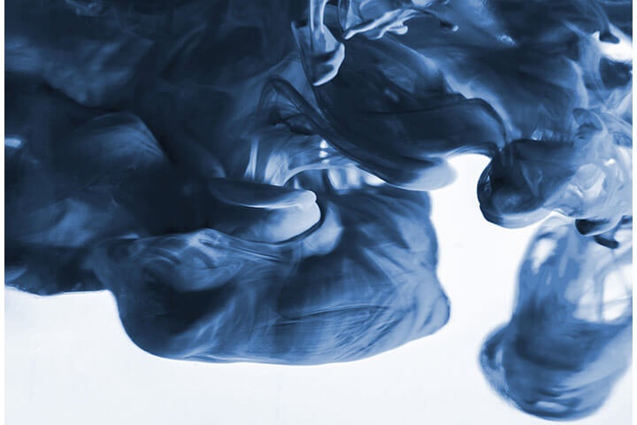 Inspiration design intérieur gastronomie - nuage de couleur bleu - GO IN