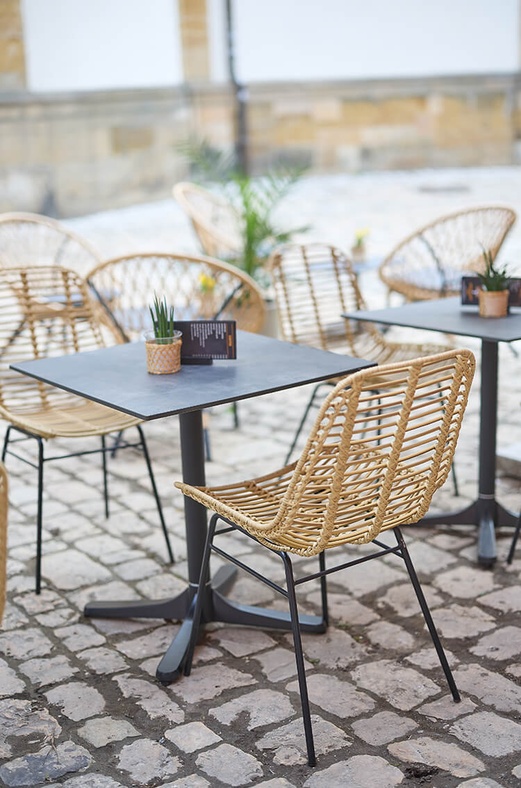 Rattan terrace furniture for outdoor catering