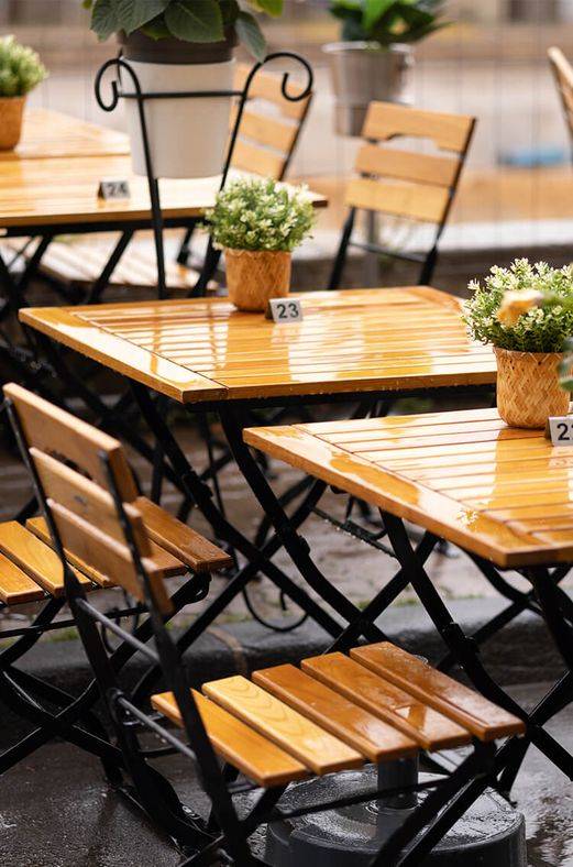 OutdoorTischplatten für Gastronomie GO IN