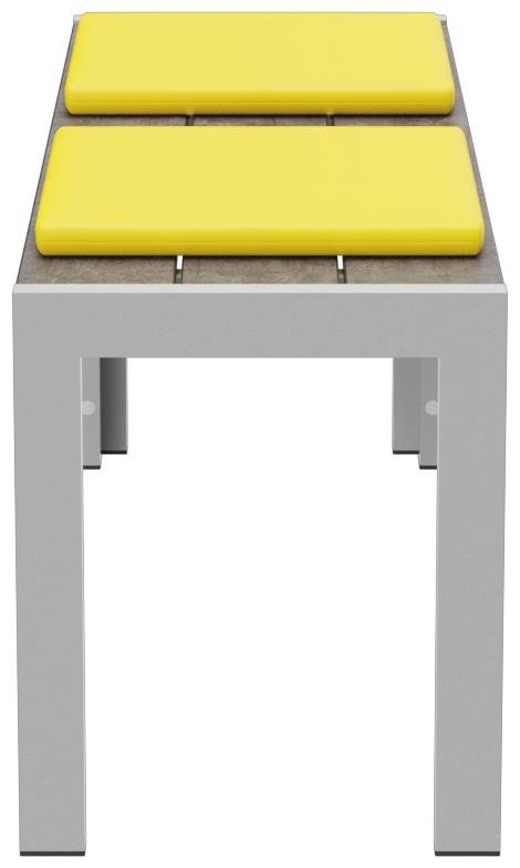Abbildung 2-Sitzer-Bank Torger Seitenansicht