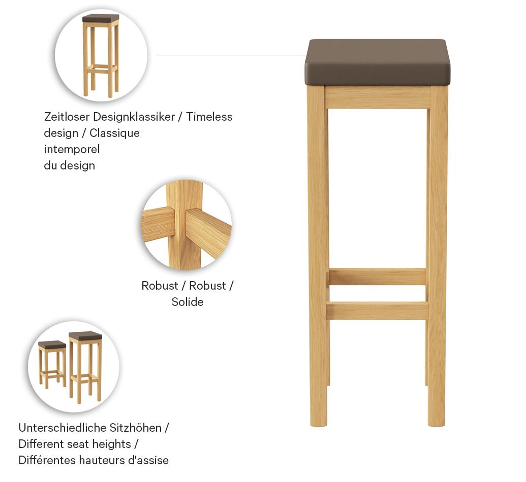 Abbildung bar stool Delu