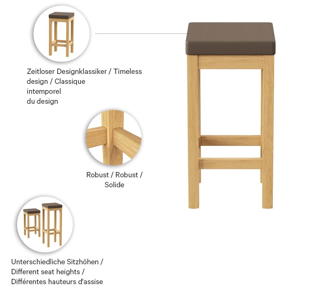 Abbildung medium-high stool Delu