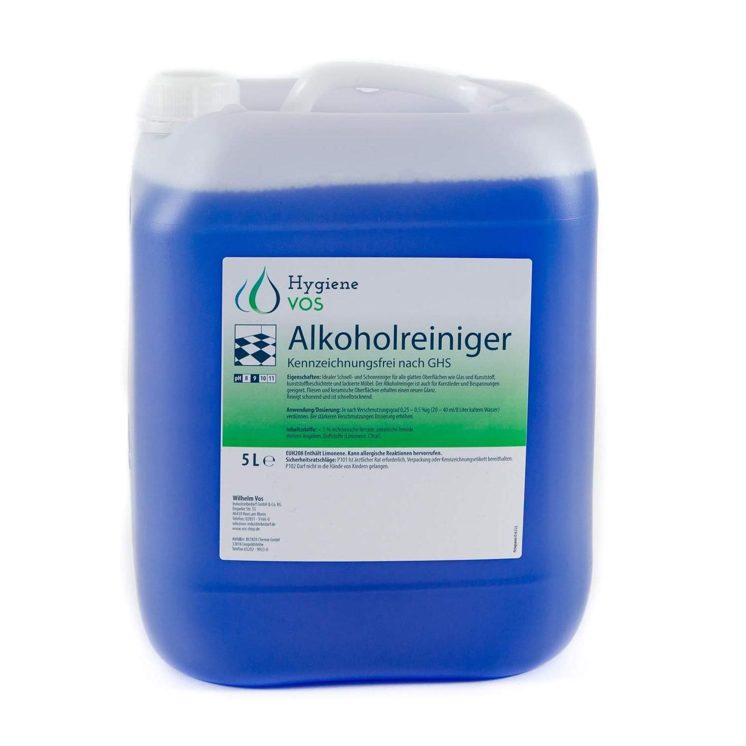 Hygiene Vos - Alkoholreiniger 5L / 10L Hygiene Vos Alkoholreiniger Kanister