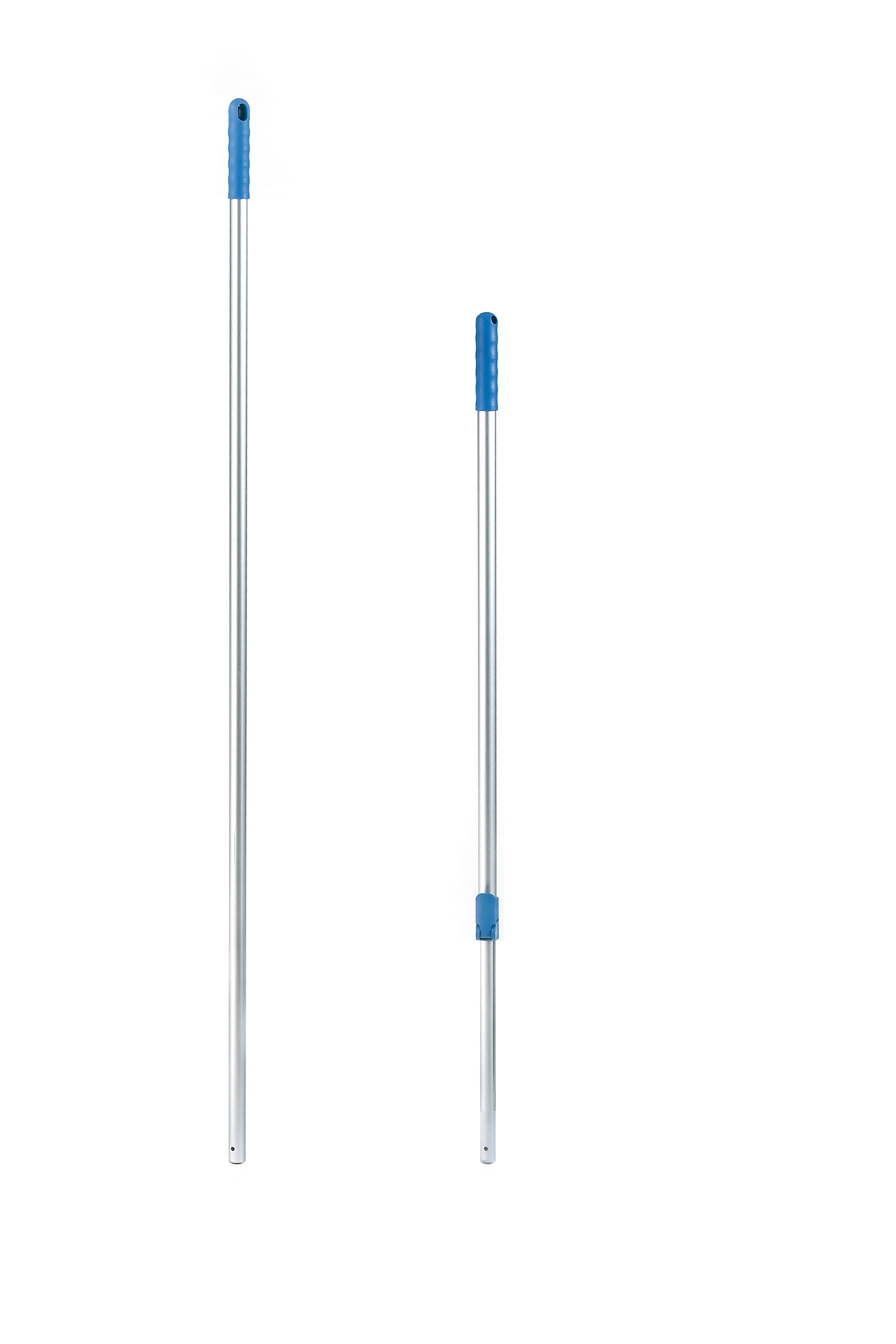 P20700 Aluminiumstiel 140 cm für Gängige Mopphalter – Ergonomischer Stiel mit Blauem Griff