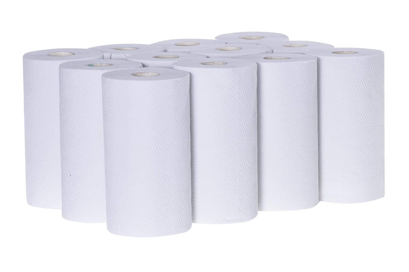 Huchtemeier - Green Hygiene - KAI-UWE Küchenrolle 3-lagig 12 Rollen á 100 Blatt: Nachhaltig, stark und zuverlässig