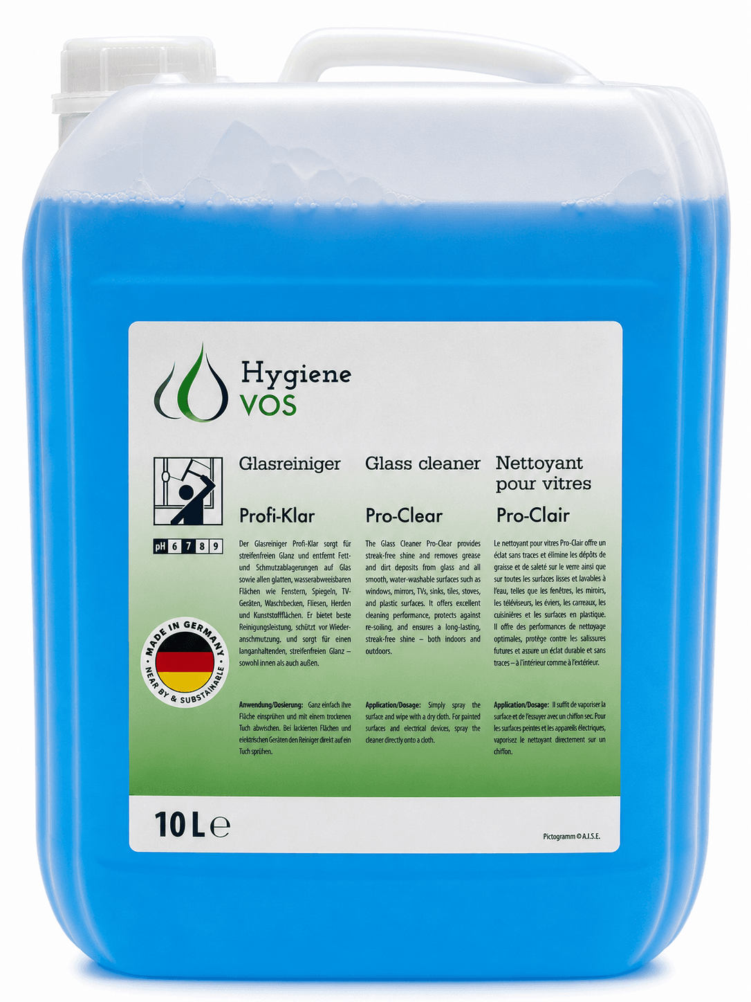 Hygiene VOS - Profi-Klar Glasreiniger 5L / 10L