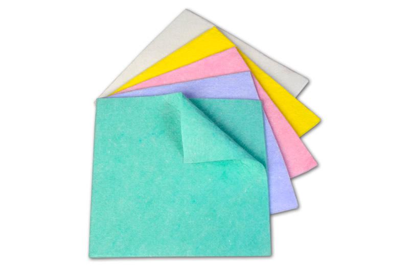 T00757 Sito Allzwecktuch Vlies 38x40cm rosa/rot/gelb/weiß/grün/blau