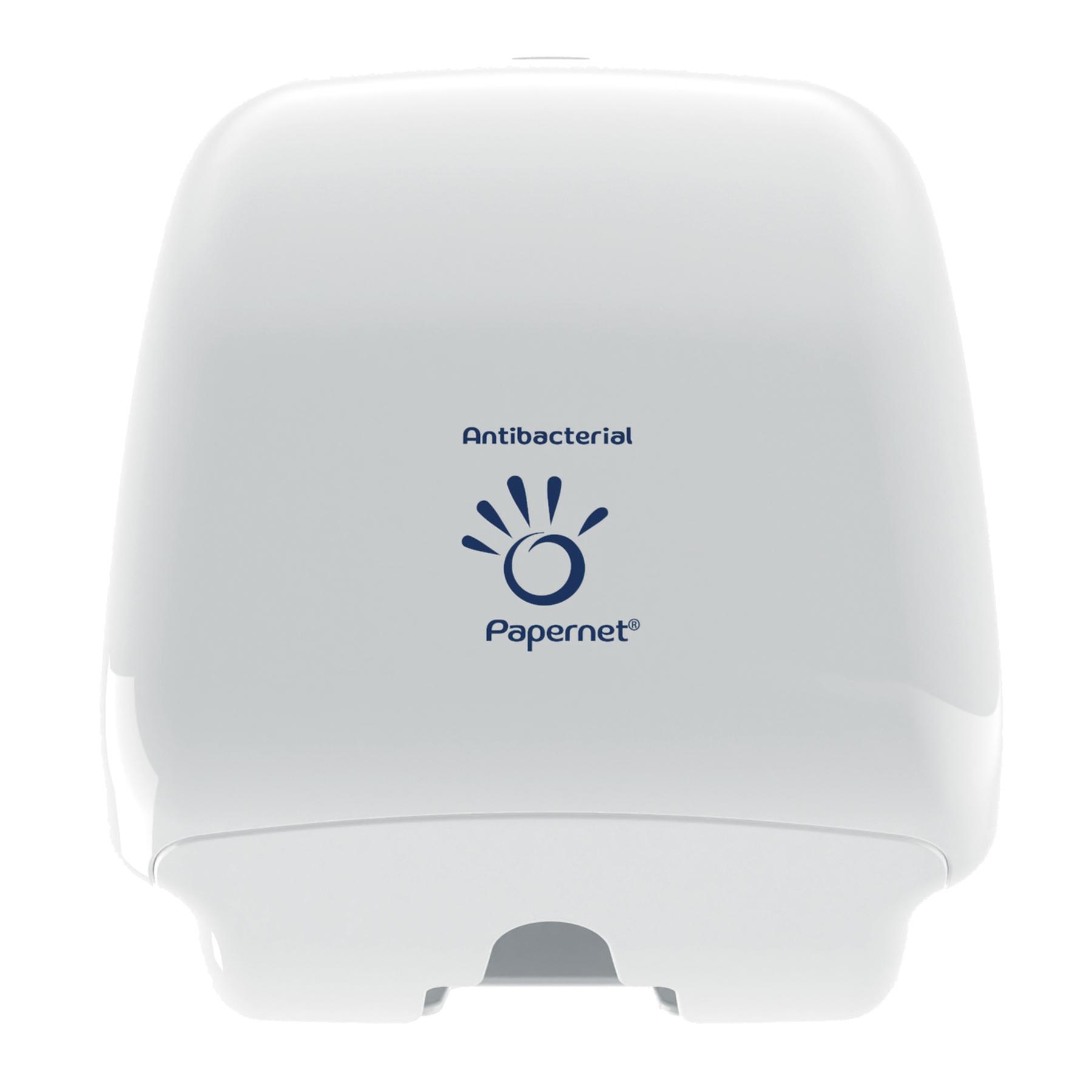 Papernet - Antibakterieller Toilettenpapier Spender für Mono Roll mit Defend Tech Technologie Papernet - Antibakterieller Toilettenpapier Spender für Mono Roll mit Defend Tech Technologie