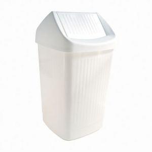 0458 Schwingdeckel-Eimer 25 Liter in weiss