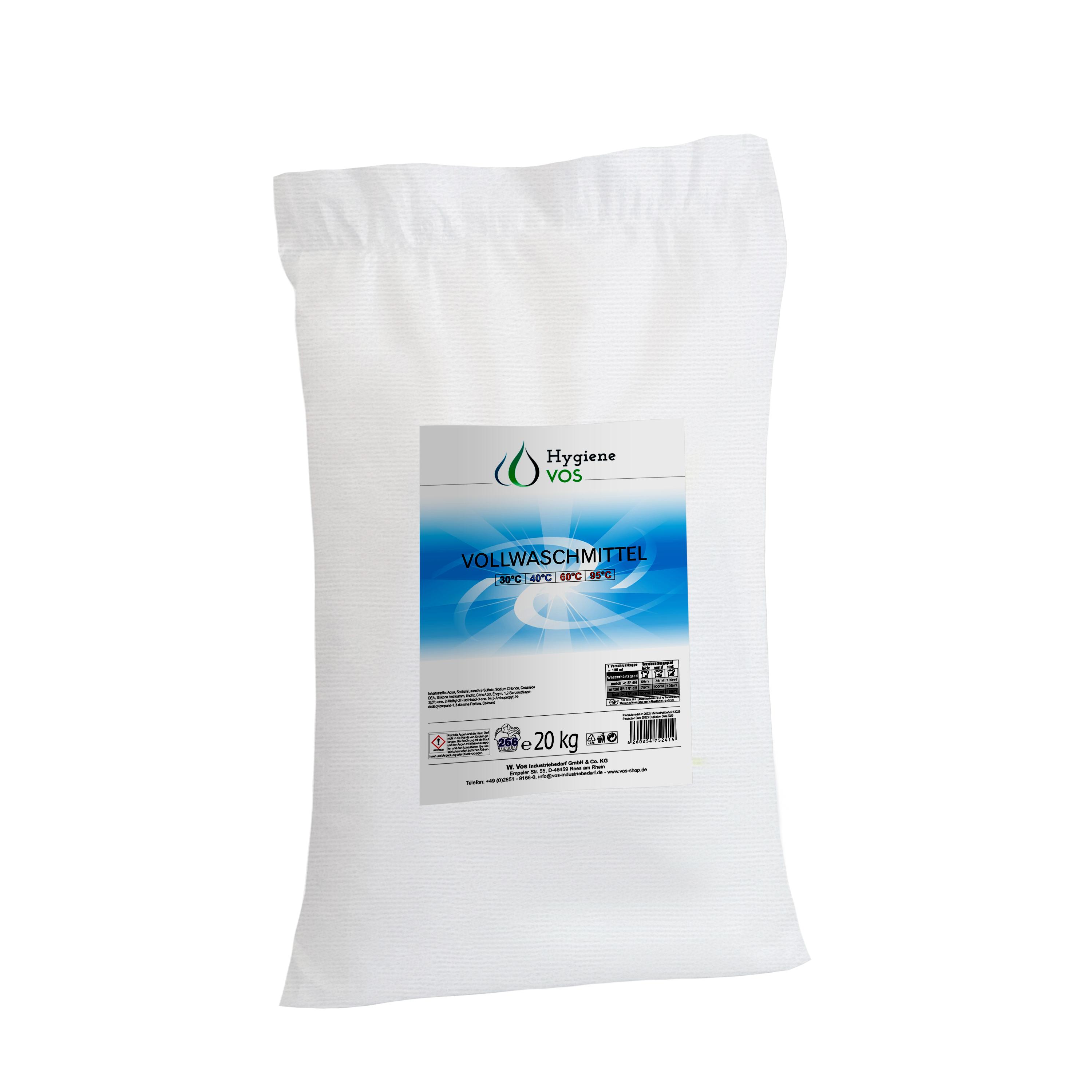 Hygiene VOS - Hochleistungs-Vollwaschmittel in 3kg/10kg/20kg Gebinden für Professionelle Ansprüche Hygiene VOS - Hochleistungs-Vollwaschmittel in 3kg/10kg/20kg Gebinden für Professionelle Ansprüche