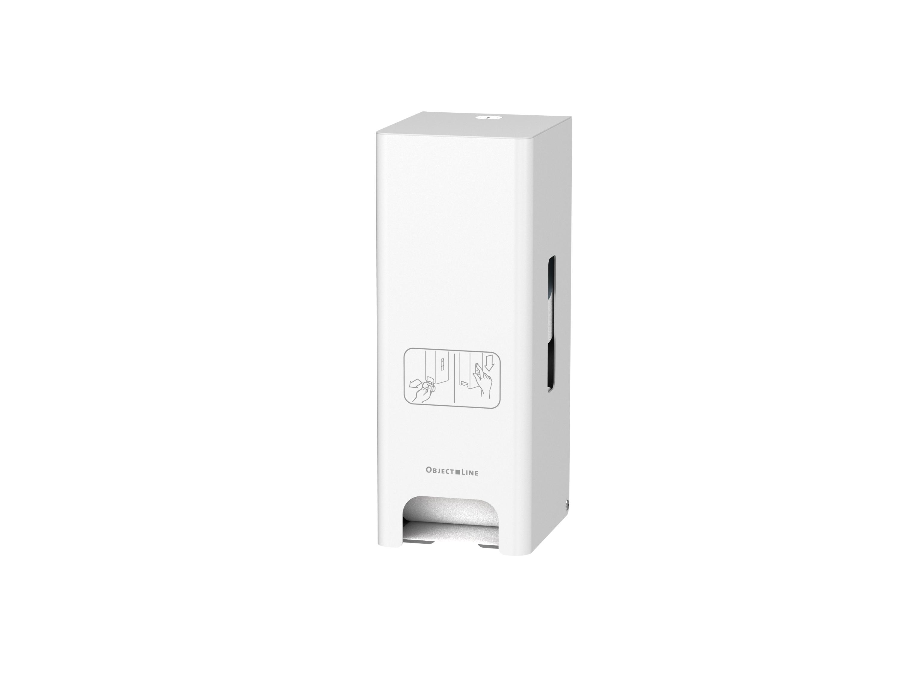 CWS ObjectLine Toilettenpapierspender 2 Rollen Edelstahl/ Weiß/ Schwarz CWS ObjectLine Toilettenpapierspender 2 Rollen Edelstahl/ Weiß/ Schwarz