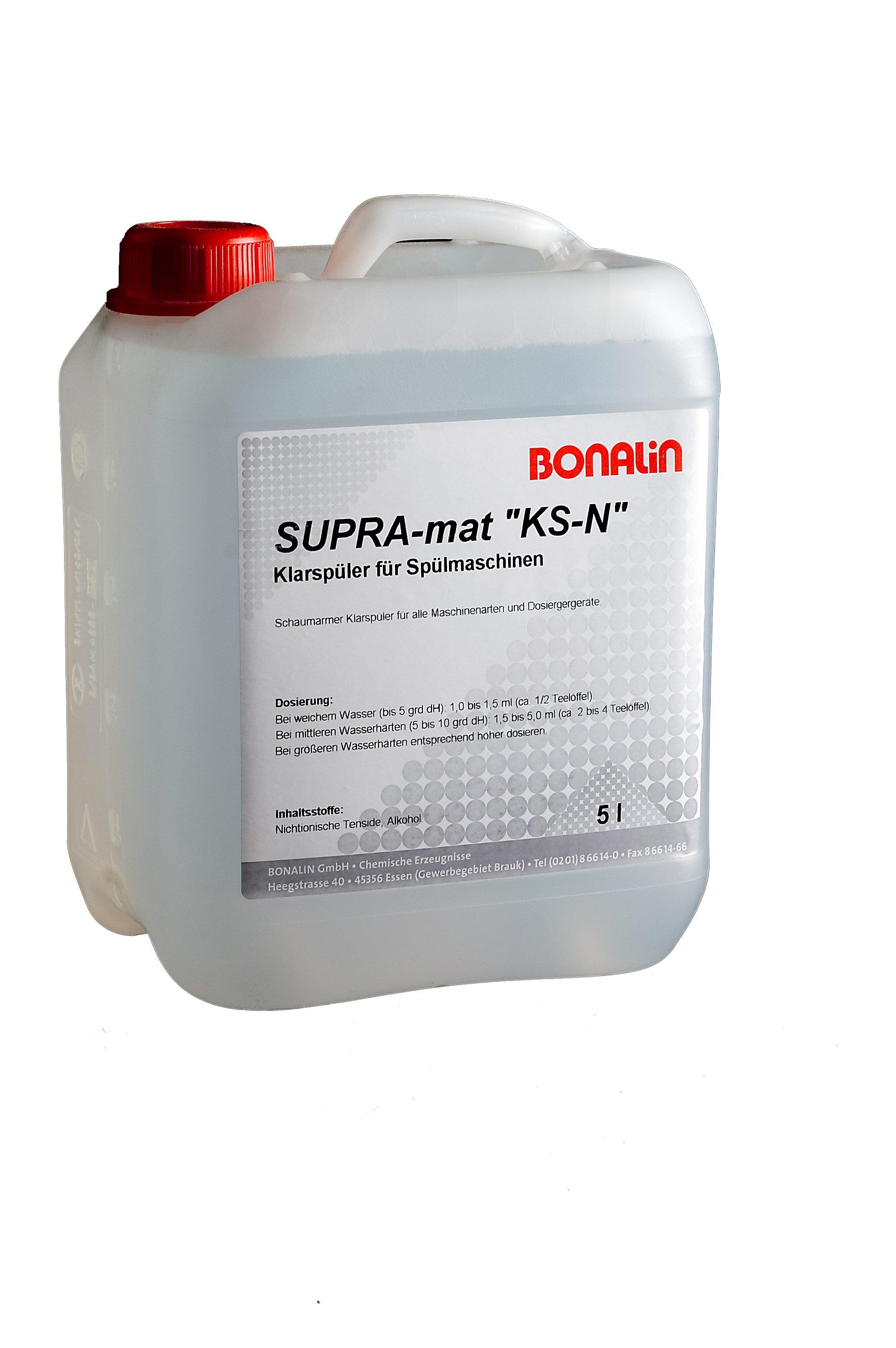 BO0190 Bonalin Supramat KS-N Klarspüler für Spülmaschinen – 1 / 5 / 10 Liter: Für strahlend sauberes Geschirr