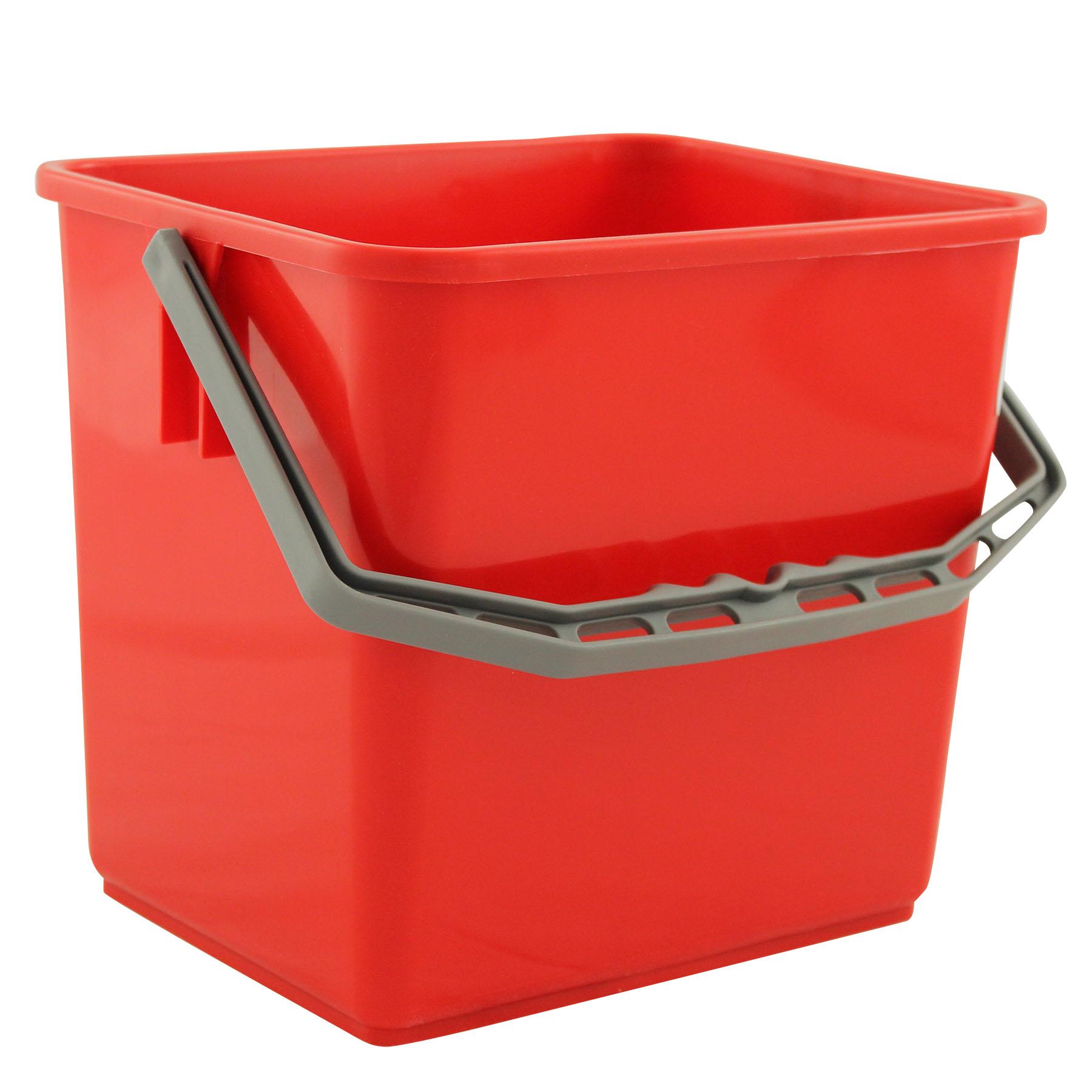 Putzeimer 6 Liter Rot / Blau