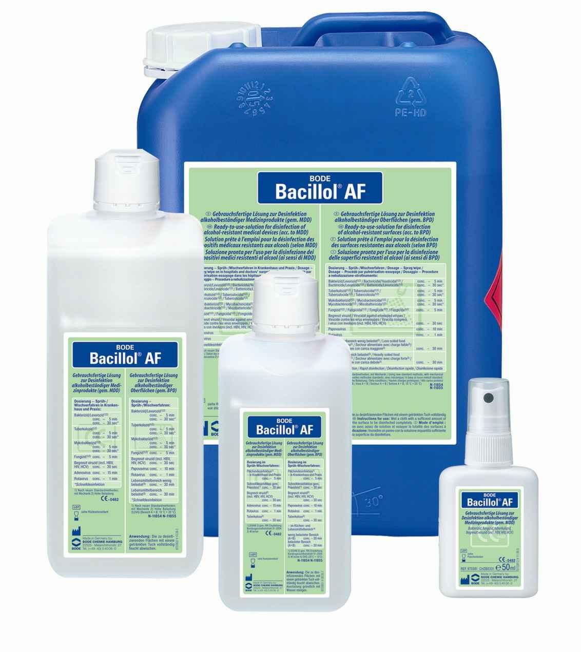 79722 Bode - Bacillol AF Flächendesinfektion 500ml / 1L / 5L