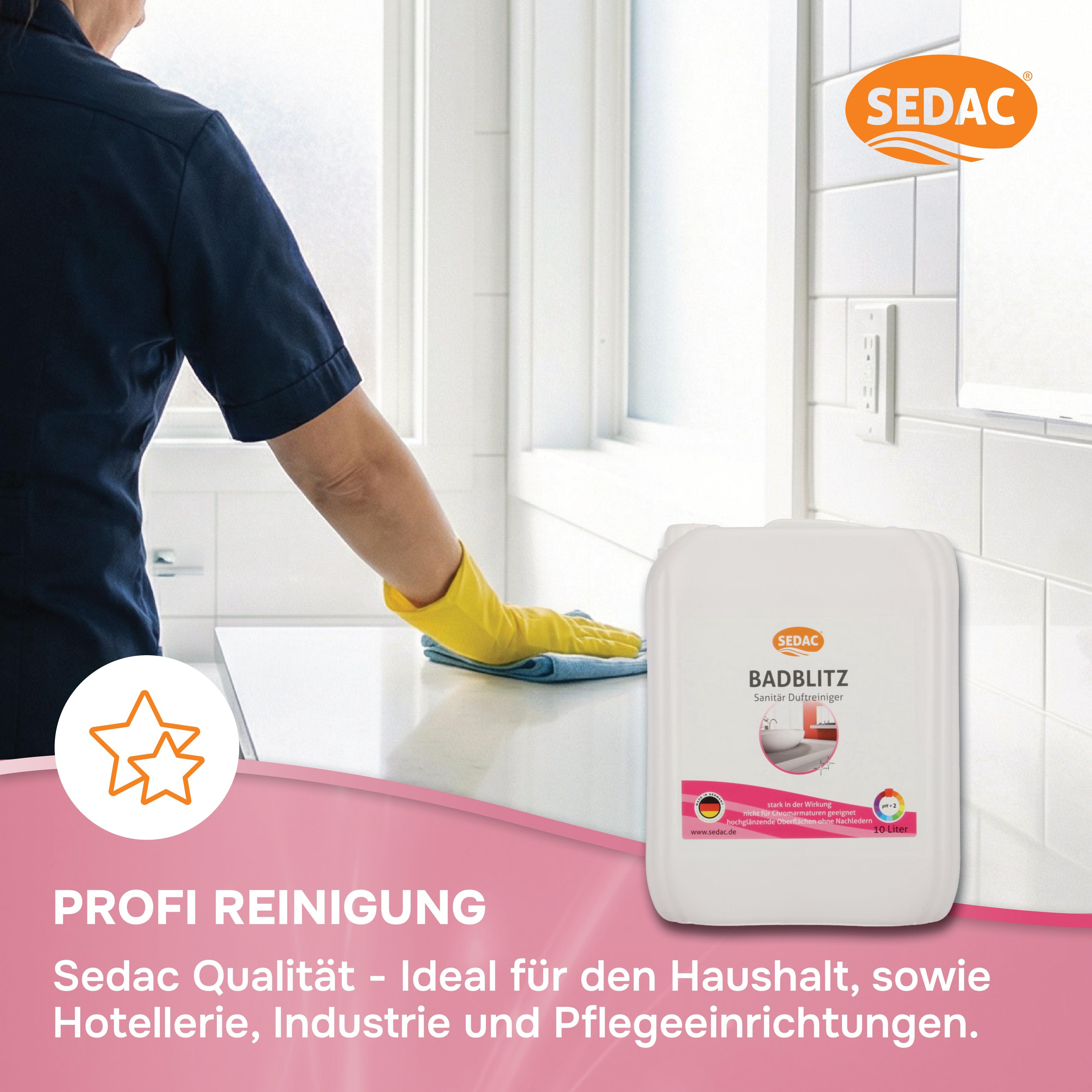 SEDAC  Badblitz Sanitär Duftreiniger 10 Liter