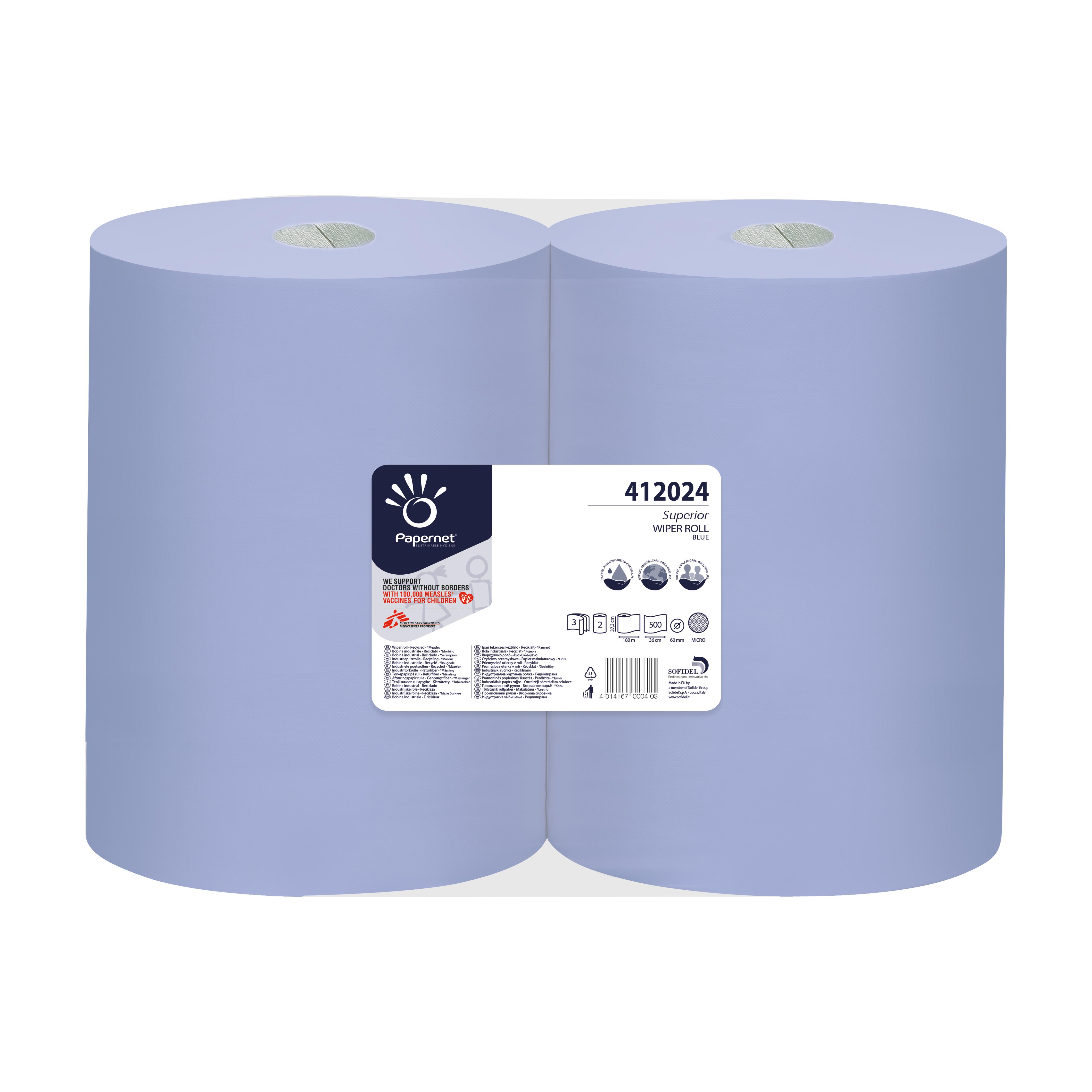 100829 Papernet Putztuchrolle 2-lagig Vos Hygiene