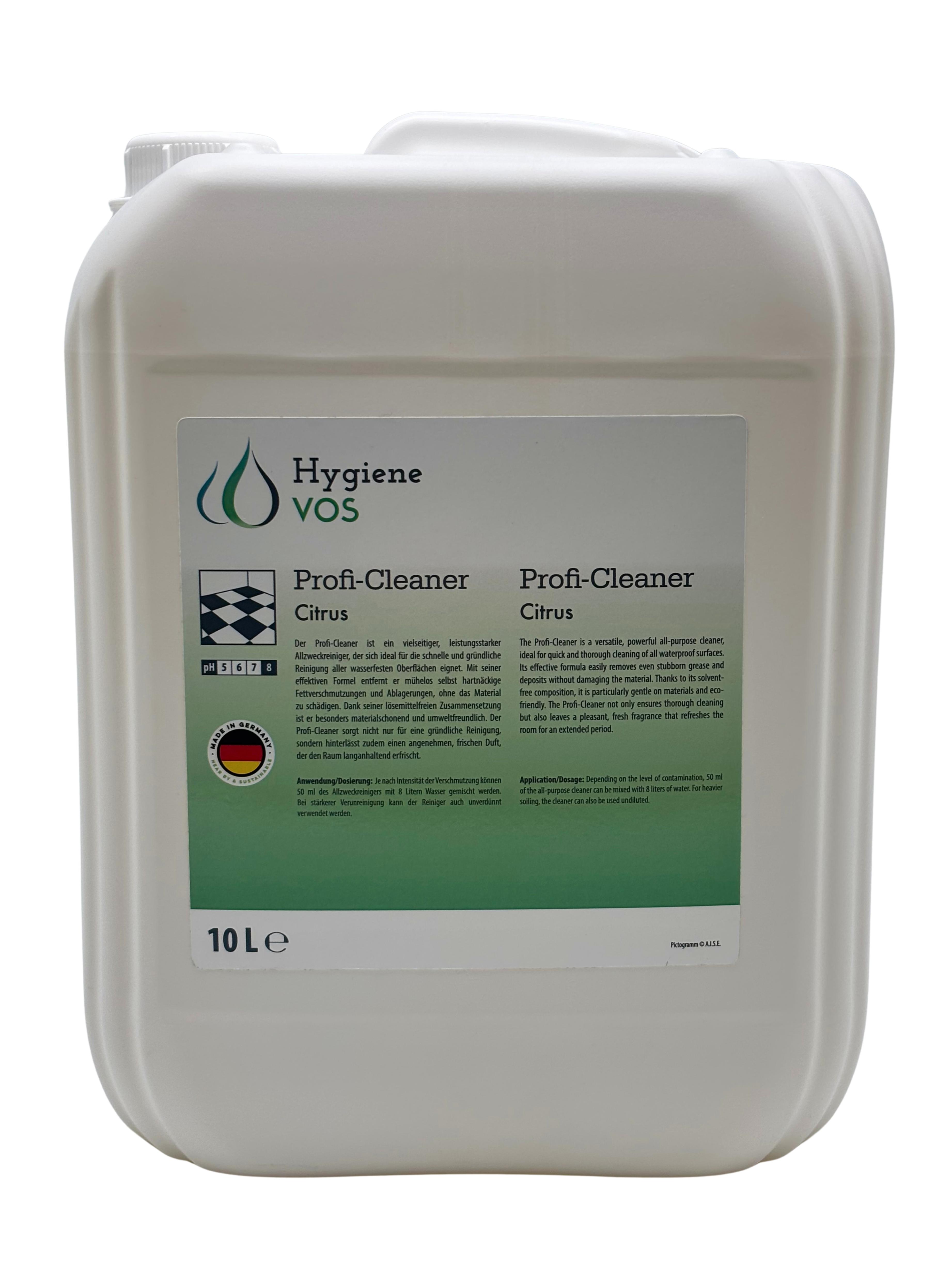 Hygiene VOS Proficleaner Allzweck-Spezialreiniger für Haus, Boot & Caravan - 1L / 5L / 10L