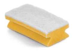 V10842 Sito - Padschwamm 15x7x4,5cm blau/weiß / rot/weiß / gelb/weiß