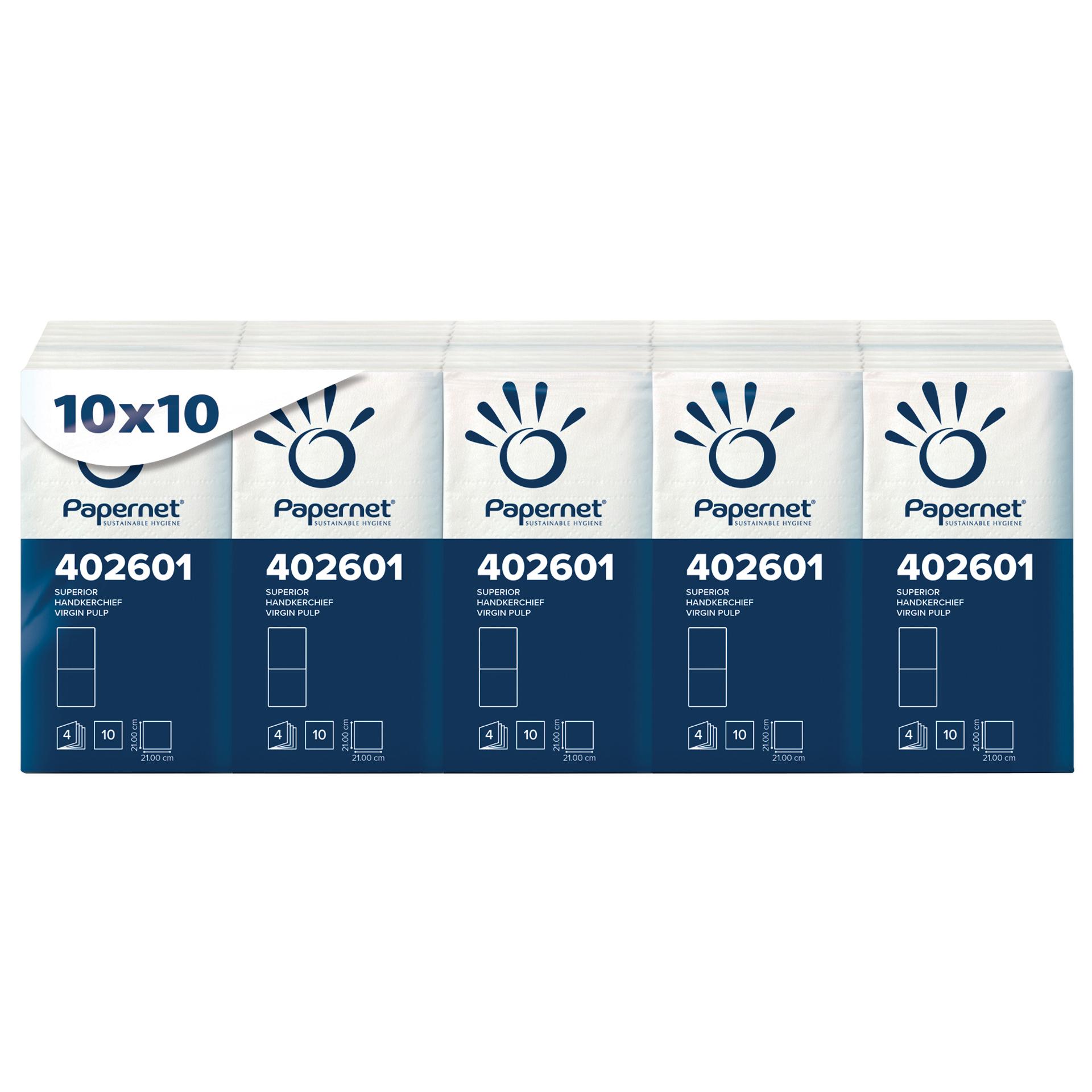 Papernet - Taschentücher 4-lagig - 240 Packungen á 10 Taschentücher Papernet - Taschentücher 4-lagig - 240 Packungen á 10 Taschentücher