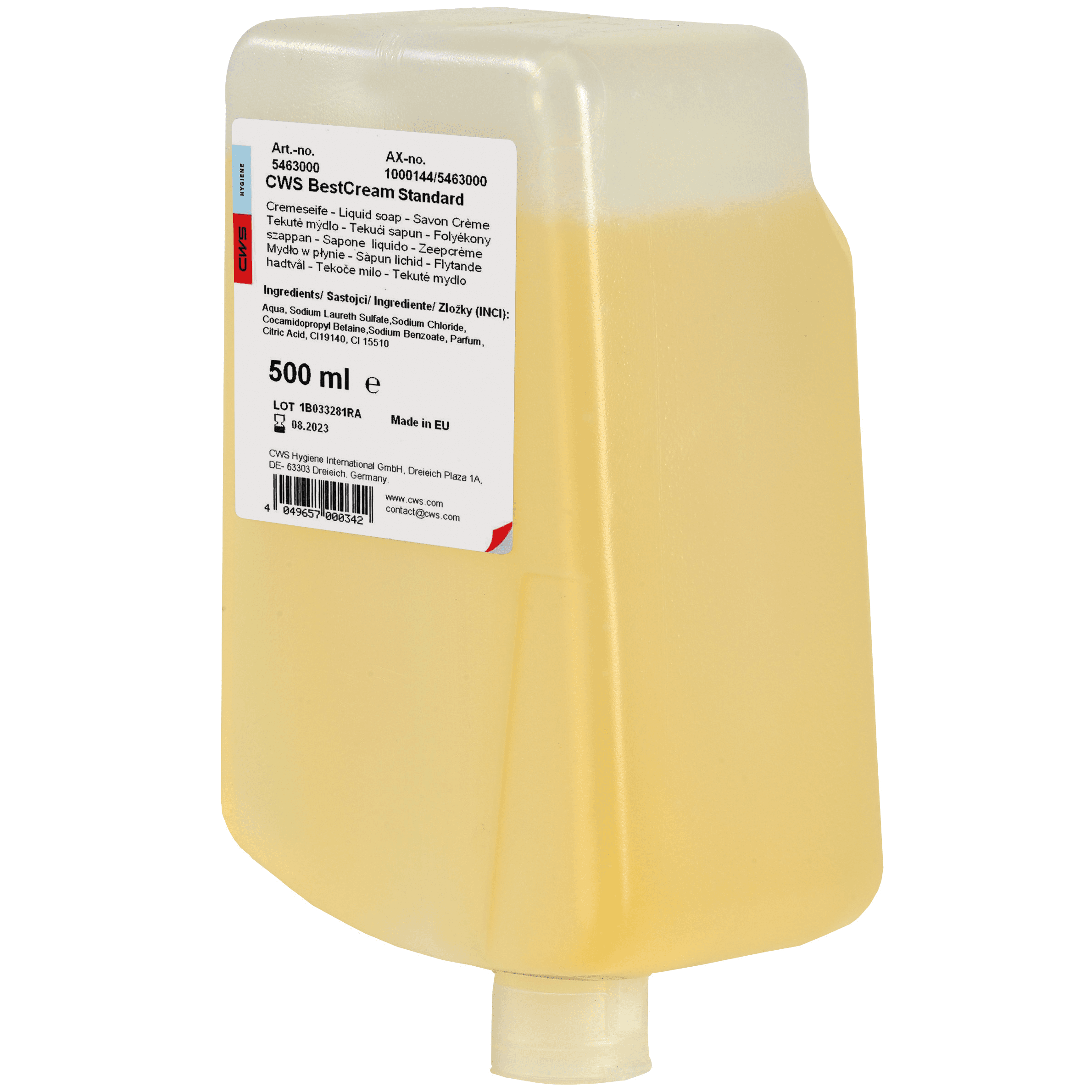 CWS Seifencreme BestCream Standard/ Mild/ Neutral CWS Seifencreme BestCream Standard/ Mild/ Neutral