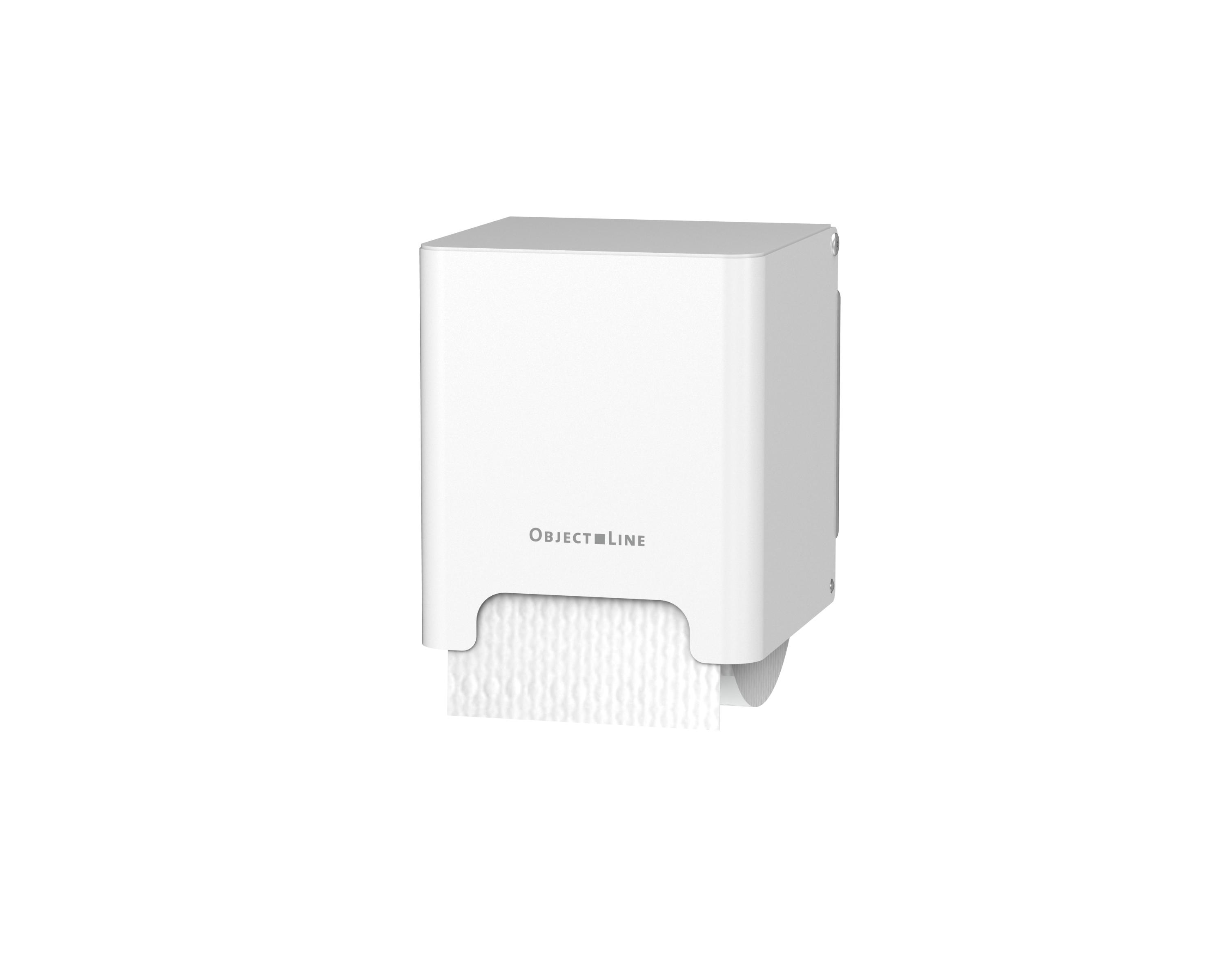 CWS ObjectLine Toilettenpapierspender Einzelrolle Edelstahl/ Weiß/ Schwarz CWS ObjectLine Toilettenpapierspender Einzelrolle Edelstahl/ Weiß/ Schwarz