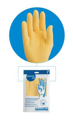 A12002 Gummihandschuh Gold Pack Größe S / M / L / XL / XXL