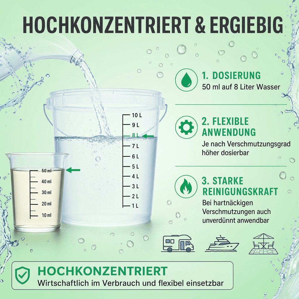 Hygiene VOS Proficleaner Citrus Allzweck-Spezialreiniger für Haus, Boot & Caravan - 1L / 5L / 10L