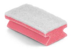 V10841 Sito - Padschwamm 15x7x4,5cm blau/weiß / rot/weiß / gelb/weiß