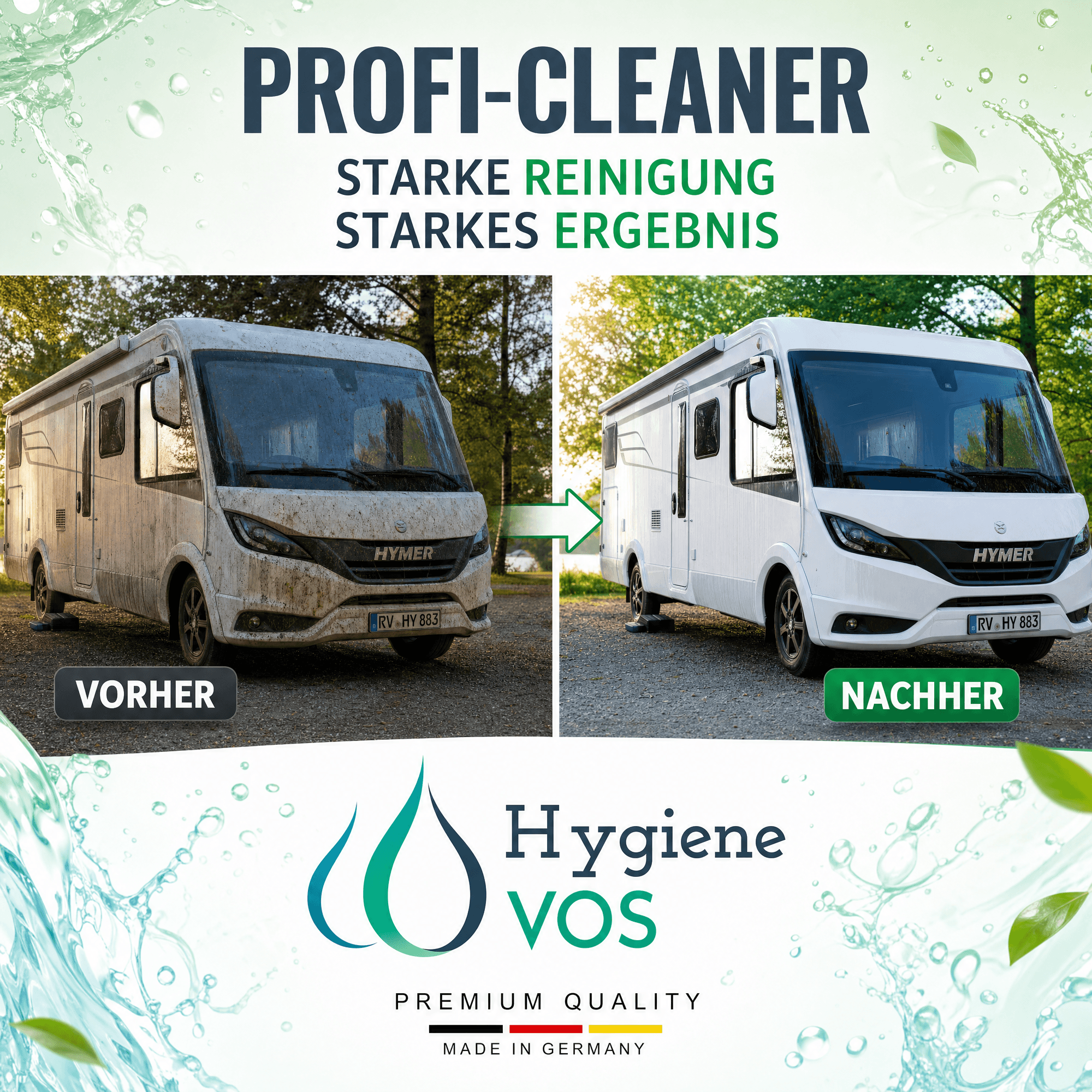 Hygiene VOS Proficleaner Citrus Allzweck-Spezialreiniger für Haus, Boot & Caravan - 1L / 5L / 10L