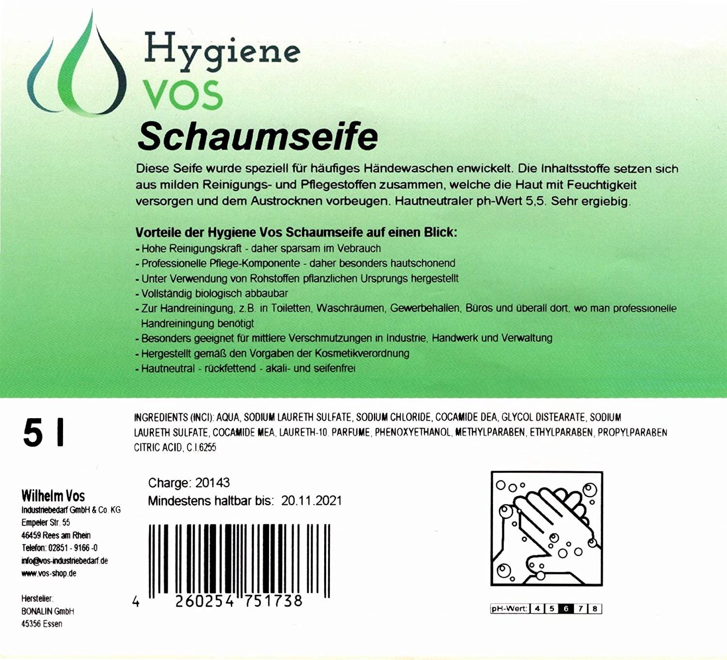 HV025 Hygiene VOS – Luxuriöse Schaumseife Apfel 5L