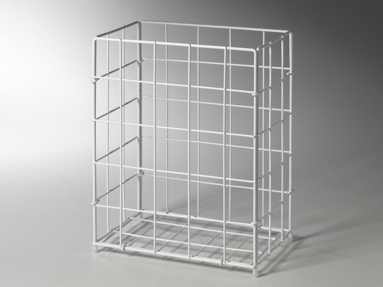 FRI2340012 Sammelkorb 20 Liter Metall Weiß