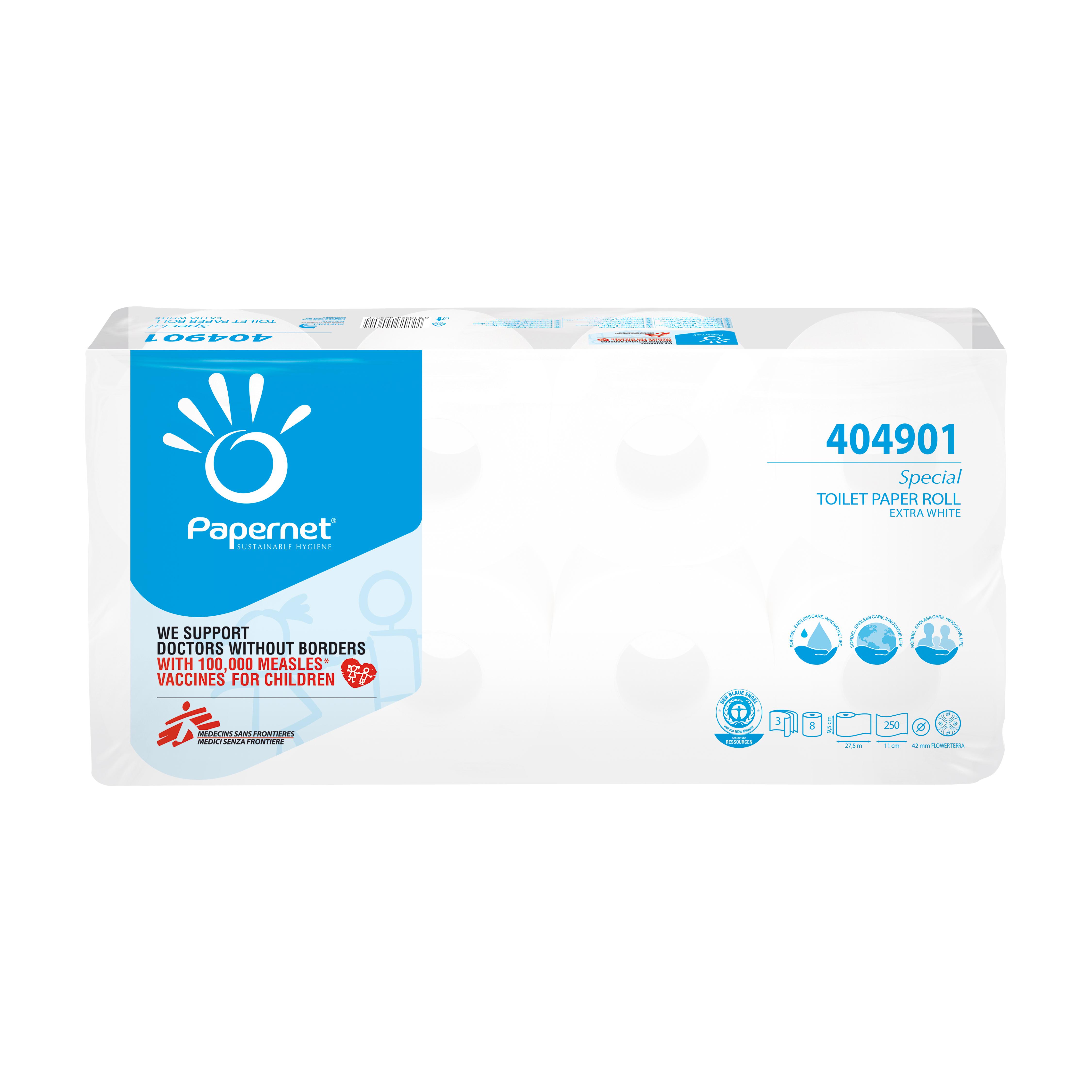 Papernet Toilettenpapier 250 Blatt 3-lagig recycling 72 Rollen