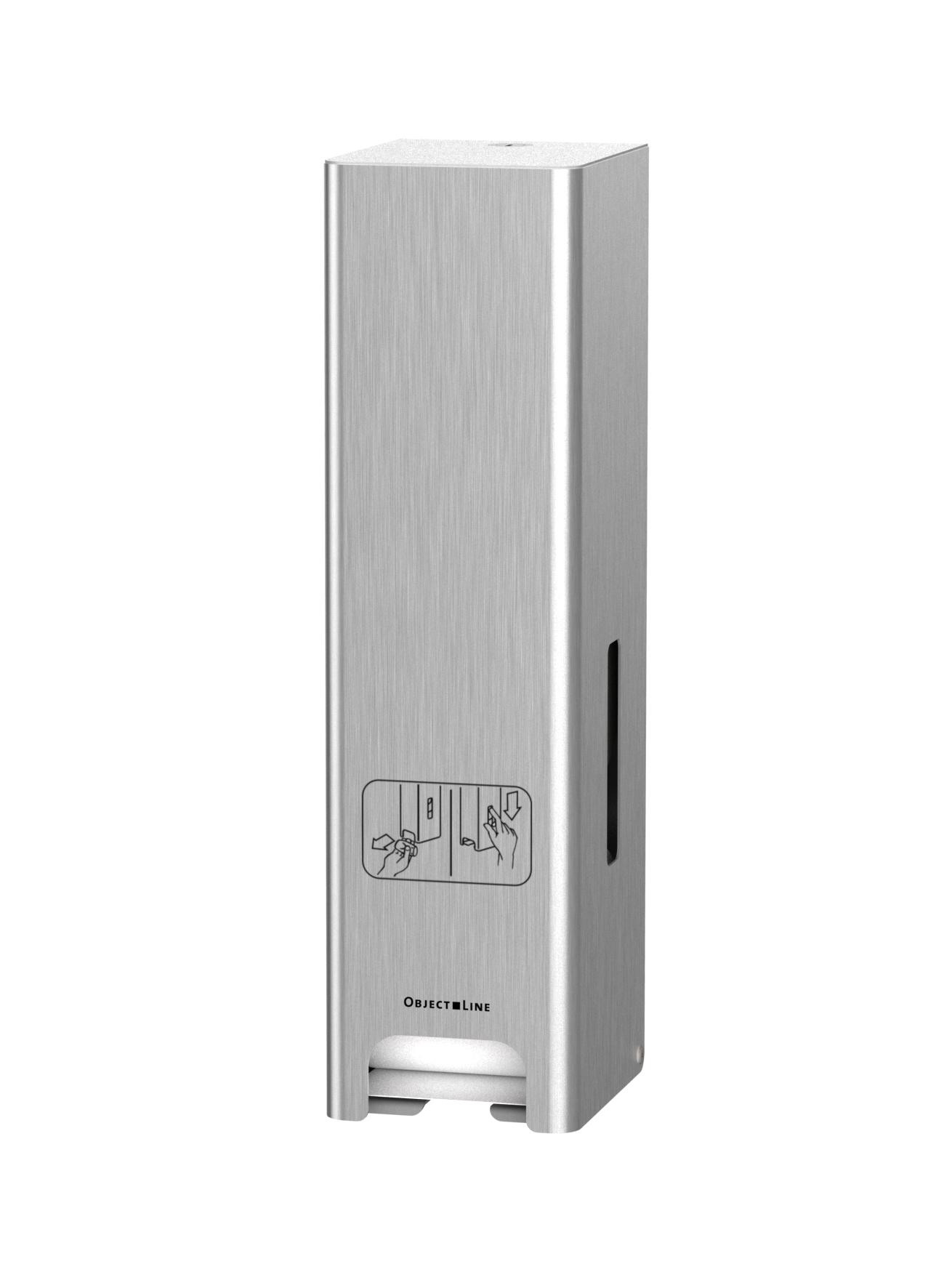 CWS ObjectLine Toilettenpapierspender 3 Rollen Edelstahl/ Weiß/ Schwarz CWS ObjectLine Toilettenpapierspender 3 Rollen Edelstahl/ Weiß/ Schwarz